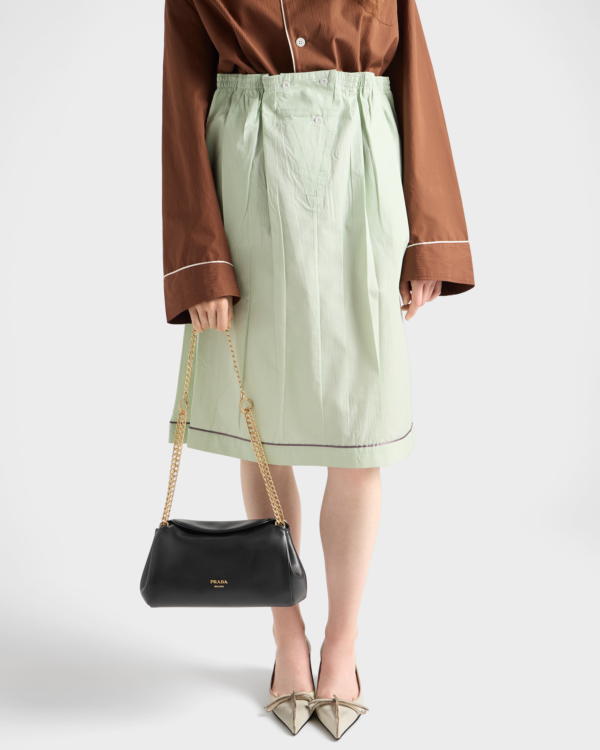 Small Prada Tumulte nappa leather bag - Image 4